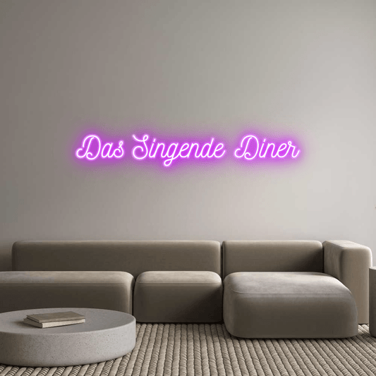 Personalisierbares Neon - LED - Schild in Pink, ideal als Wanddekoration für Wohnzimmer oder Geschäftsräume