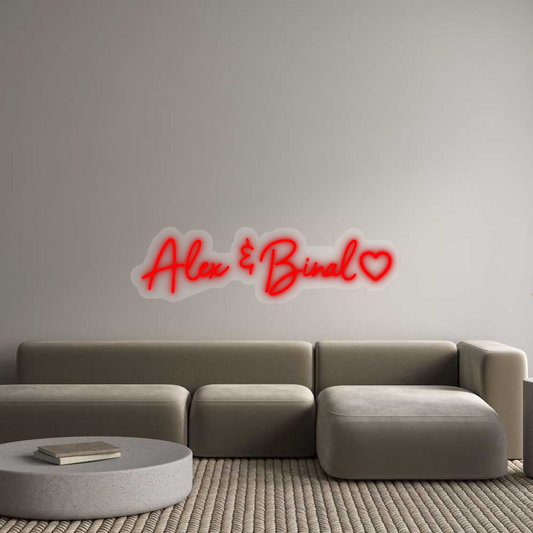 Custom Neon: Alex &amp; Binal